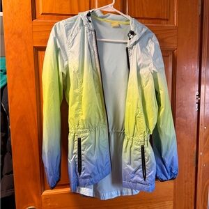 Gradient Hooded Windbreaker Jacket